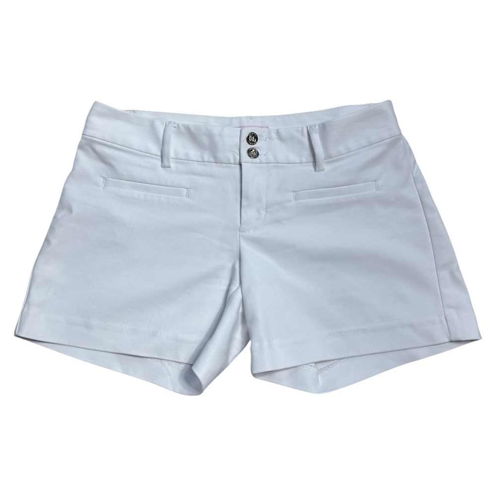 Lilly Pulitzer White Cotton Blend Casual Shorts Women’s US 2
